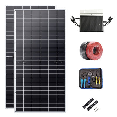 800W Monocrystalline Solar Panel with Micro Inverter Complete Home Kit for Balcony Solar System for Balkonkraftwerk