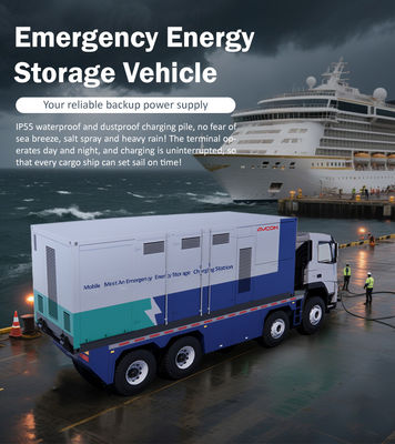 Avcon Mobile 1MWh Energy Storage System Lifepo4 Battery 4 Charging Stations 20Ft Container-Emergency Communication Port (CAN)