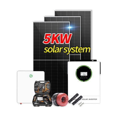 Home 5kw Off-Grid Solar System with 10kwh Wall-Mount Lithium Battery Lifepo4 Energy Storage Inverter
