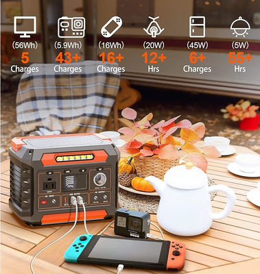 Avcon 300W Solar Power Station Portable Lifepo4 Energy Storage Battery with MPPT Controller Renewable Energy Backup