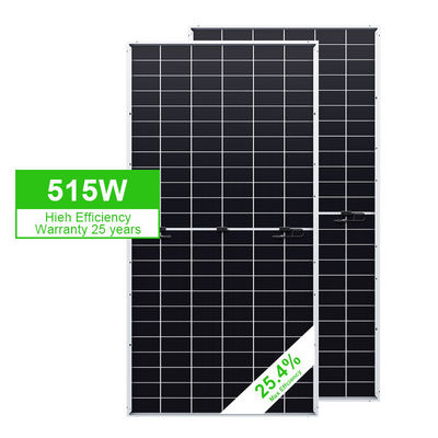 HP Power 515W Solar Panels Inmetro Certified Photovoltaic N-Type Topcon Power Glass White PERC HJT Whosale