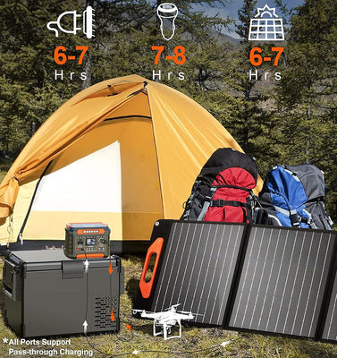 Portable 300W Power Bank Solar Generator Mini Solar Panels with MPPT Controller External Battery Car Power Source for Home Use