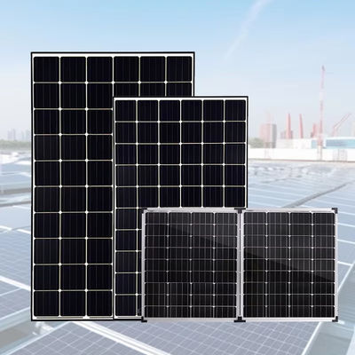 Longi High Quality N-Type Hybrid Solar Energy System Black Home Solar Plate Photovoltaic Panel Waterproof Roof Module OEM Power
