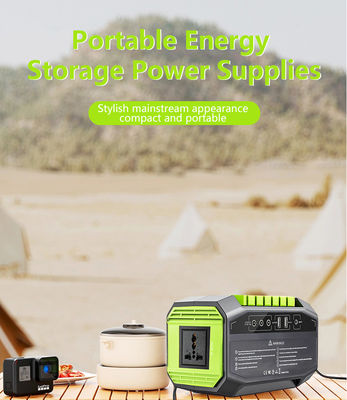 Portable Power Station 300w EU Plug LED Light  DC AC Solar Generator for Home Use 200W Products Certificates