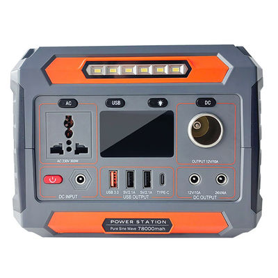 Avcon 300W Portable Solar Power Station Mobile Backup Emergency EU Plug for Car Camping Solar Panel Source