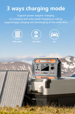Avcon 300W Portable Solar Power Station Mobile Backup Emergency EU Plug for Car Camping Solar Panel Source