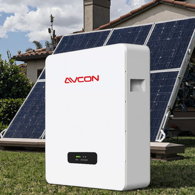 New 5kWh 100Ah LiFePO4 Hybrid Solar Home System Wall Mounted Lithium Ion Cell AC IP65 Household Appliances Energy Lfp Battery