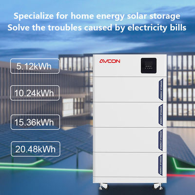 Off-Grid Home Storage Solar Energy Accumulator System 5kw/10kw/20kw/50kw Stackable Lithium Ion Batteries Pack Home Power