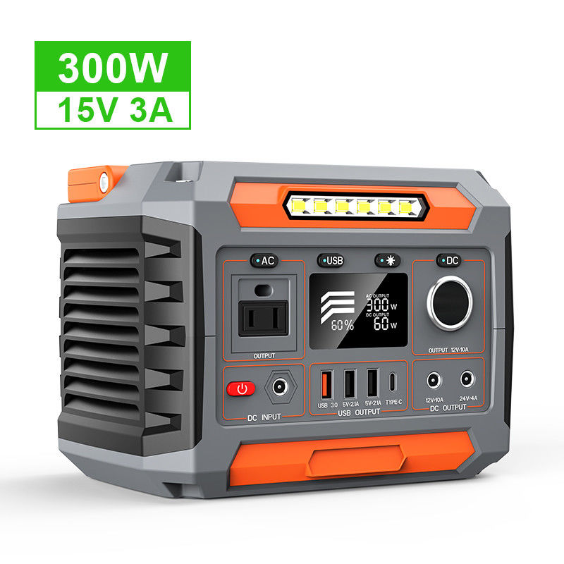 Portable 300W Power Bank Solar Generator Mini Solar Panels with MPPT Controller External Battery Car Power Source for Home Use